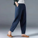Leonie | Damen Leichte Sommer Relaxed-Fit Knöchellange Hose