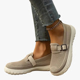 Annika | Damen Orthopädische Atmungsaktive Slip-On Schuhe mit Klettverschluss