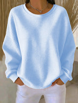 Sophie | Damen Oversized Strukturstrick Pullover