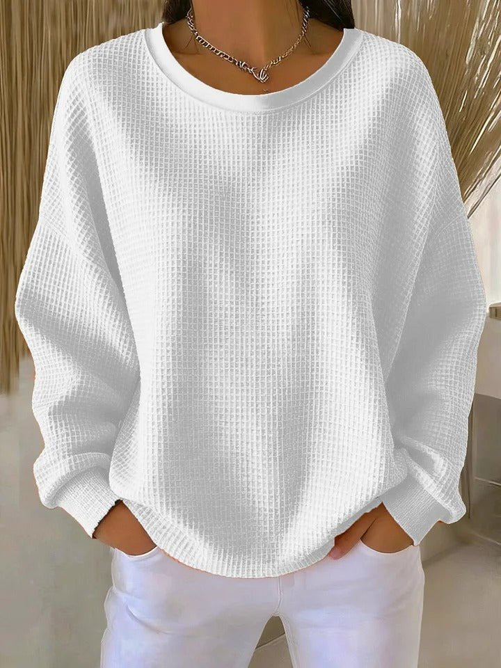 Sophie | Damen Oversized Strukturstrick Pullover