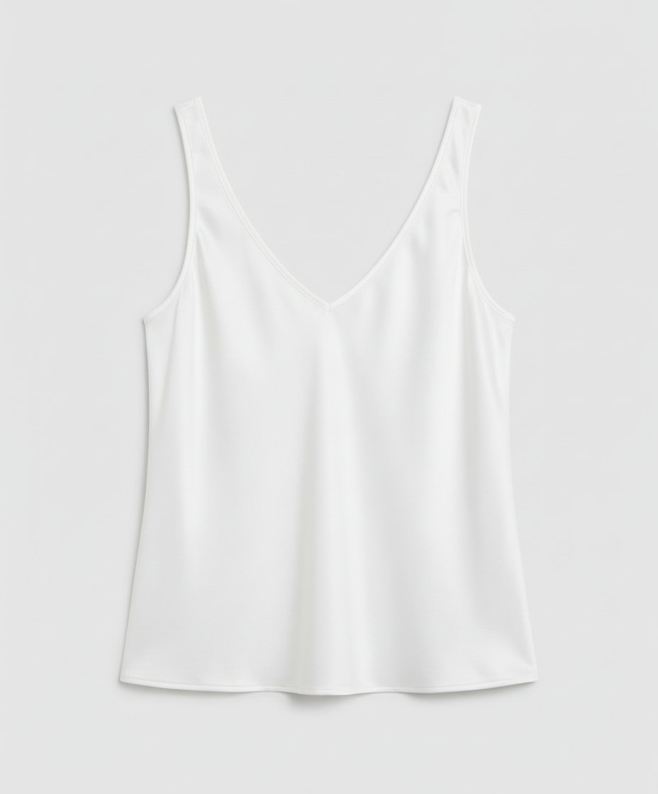 Greta | Damen Satin Camisole V-Ausschnitt Träger-Top