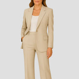 Luisa | Damen Tailliertes Two-Piece Blazer Hosenanzug Set