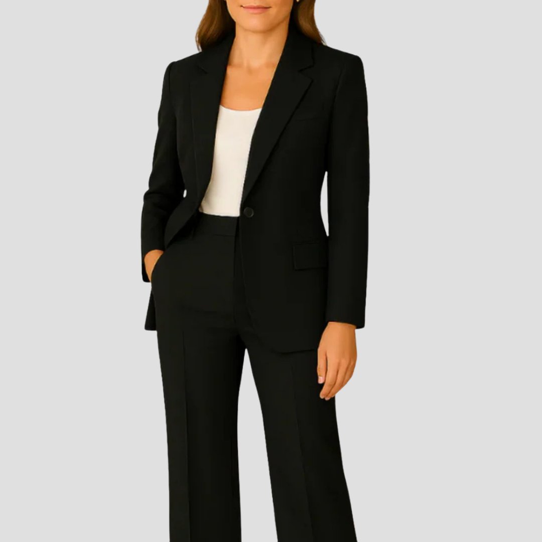 Luisa | Damen Tailliertes Two-Piece Blazer Hosenanzug Set