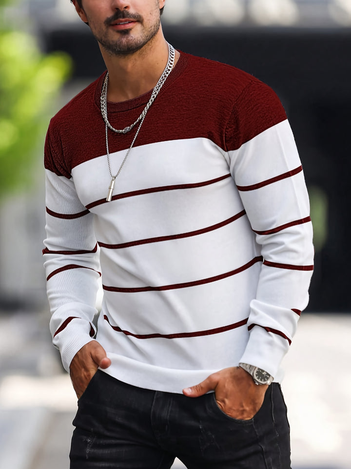 Sigmar | Zeitloser Streifen-Pullover