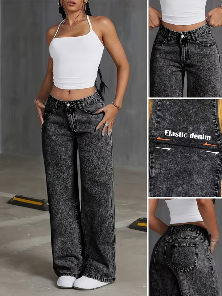 Thea | Weit geschnittene Hose mit hohem Bund