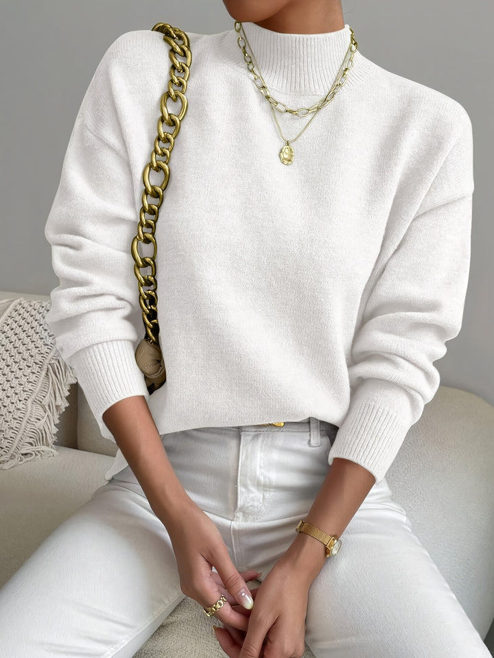Thekla | Eleganter Stehkragen-Pullover