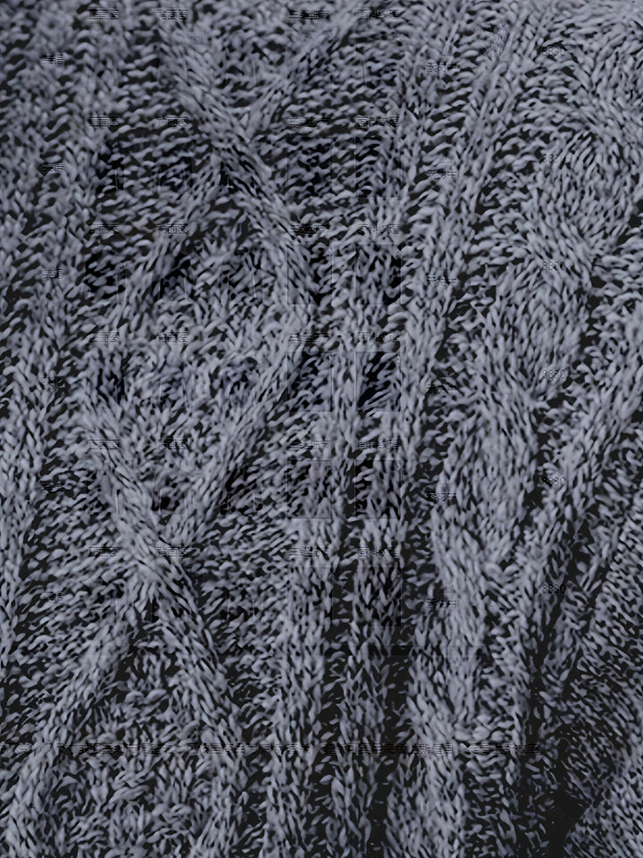 Björn | Strukturierte Strickjacke mit Stehkragen