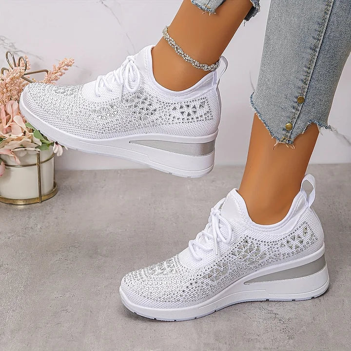 Sonja | Glänzende Komfort-Sneaker