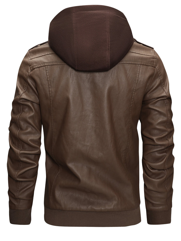 Volkmar | Sportlich-elegante Bikerjacke mit Kapuze