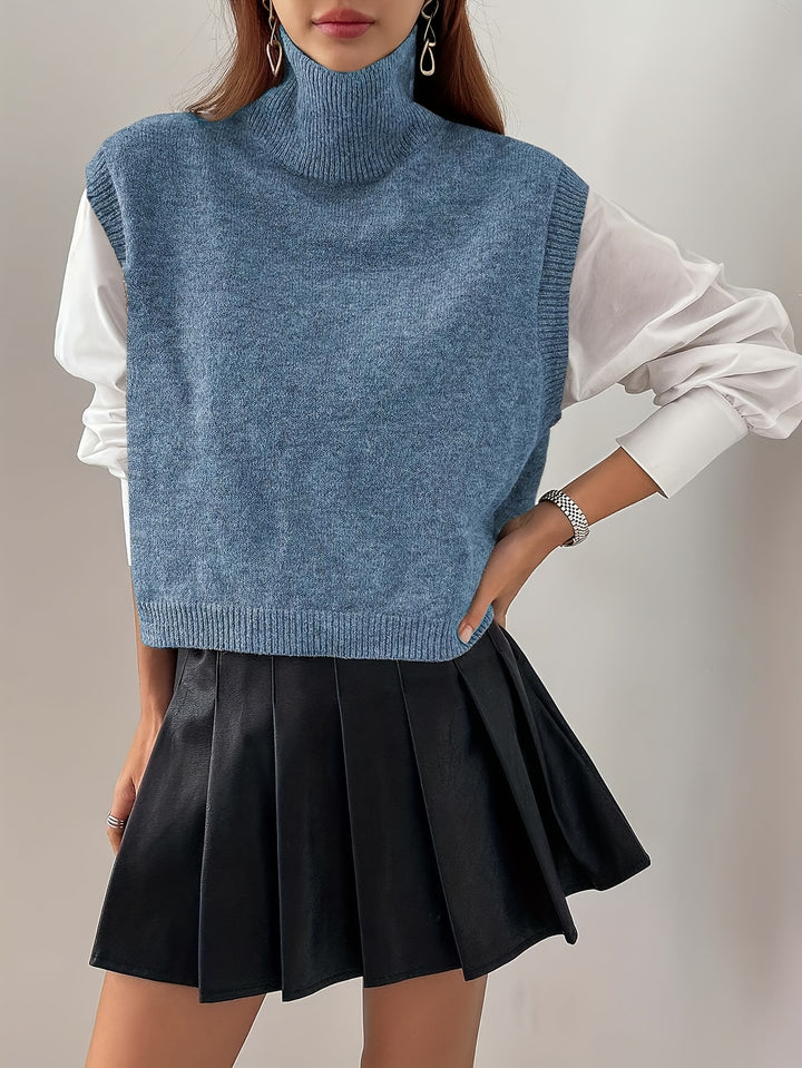 Hedda | Eleganter Rollkragen-Pullunder