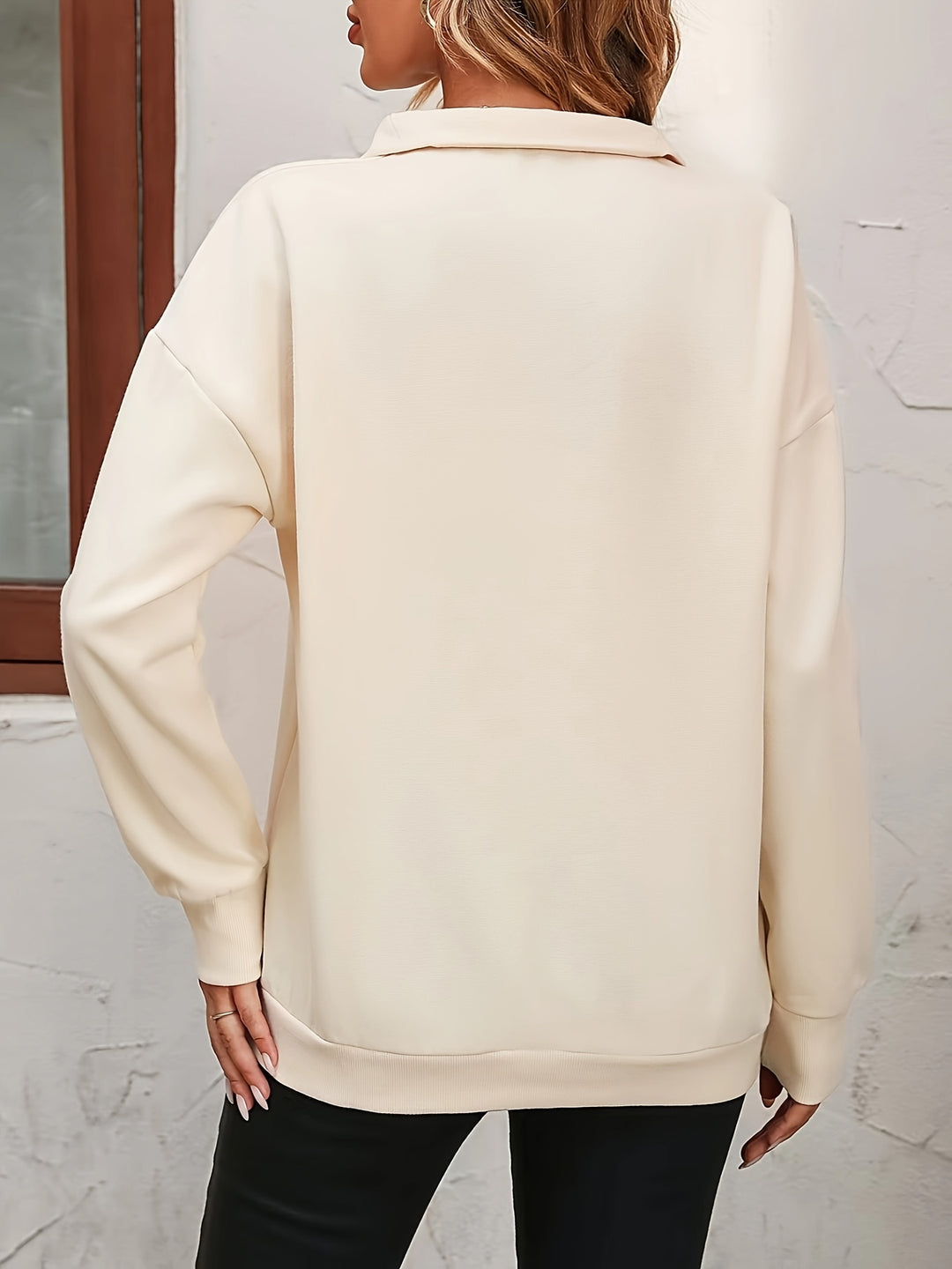 Sandra | Legeres Sweatshirt mit Zipperkragen