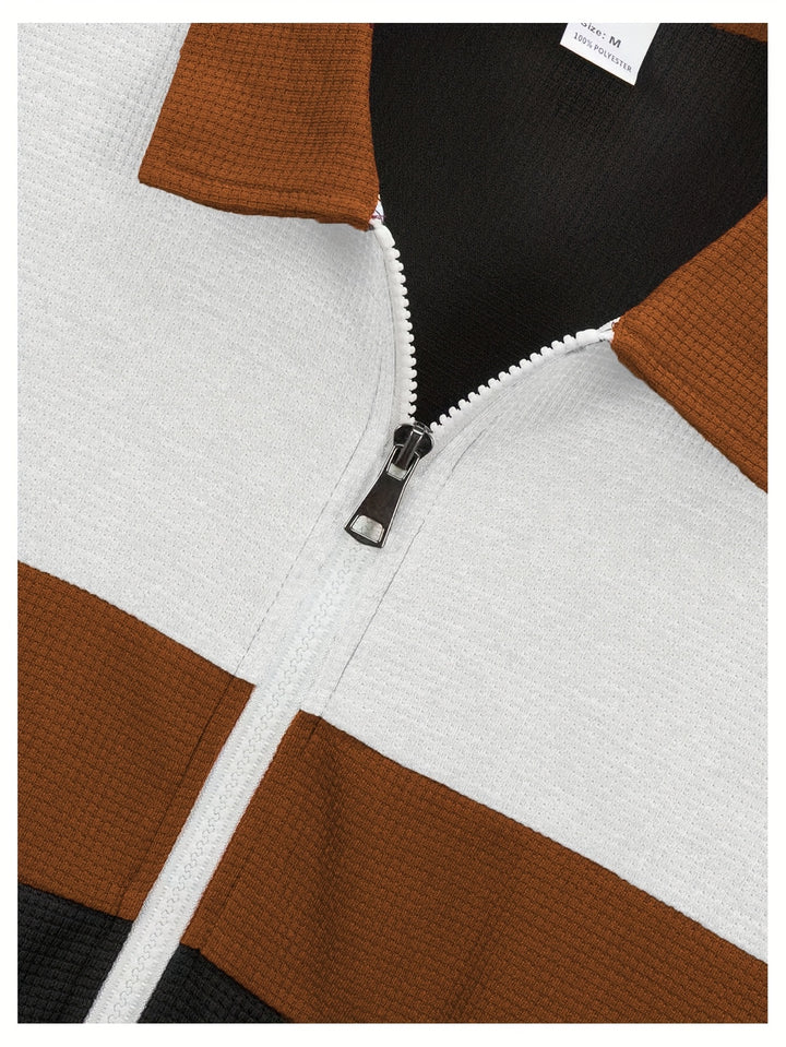Peter | Sportliche Jacke im Farbblock-Design