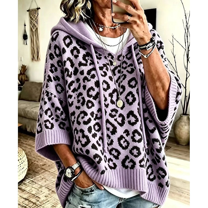Anneke | Kuscheliger Kapuzenpullover mit Muster