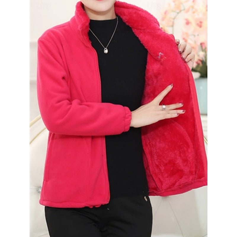 Juliane | Kuschelige Stehkragen-Jacke