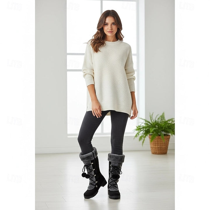 Mathilde | Warme Schnür-Winterstiefel