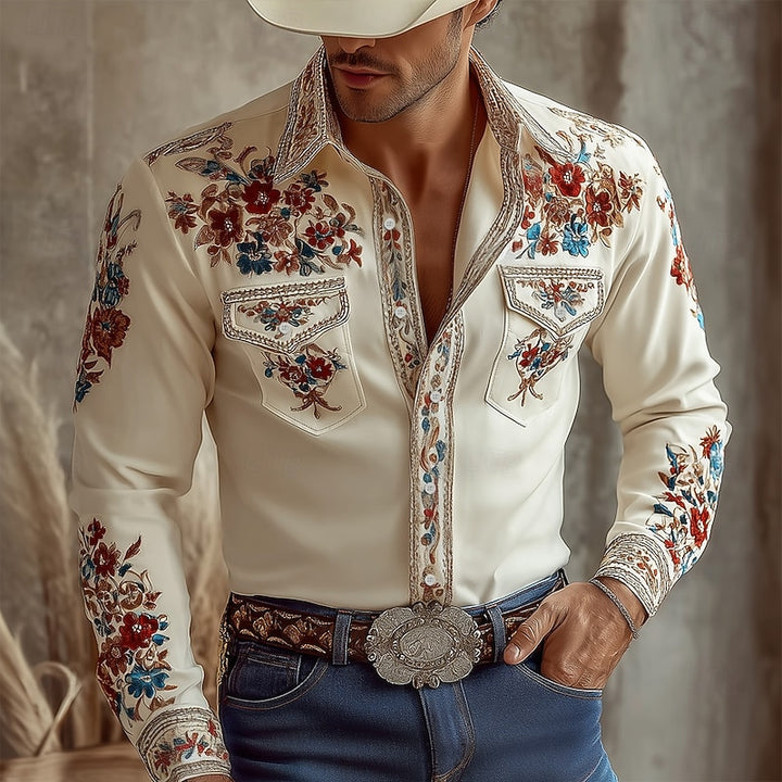 Wilhelm | Florales Western-Hemd
