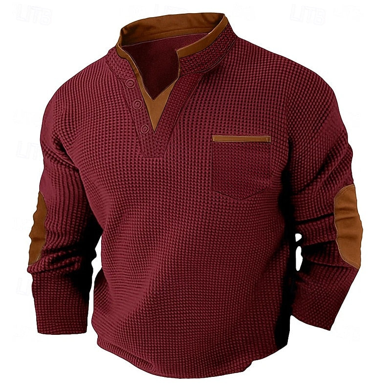 Jürgen | Sportlich-Eleganter Henley-Pullover