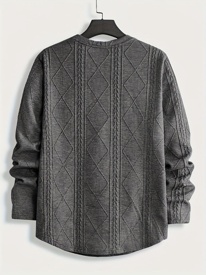 Eckhard | Strukturiertes Longsleeve