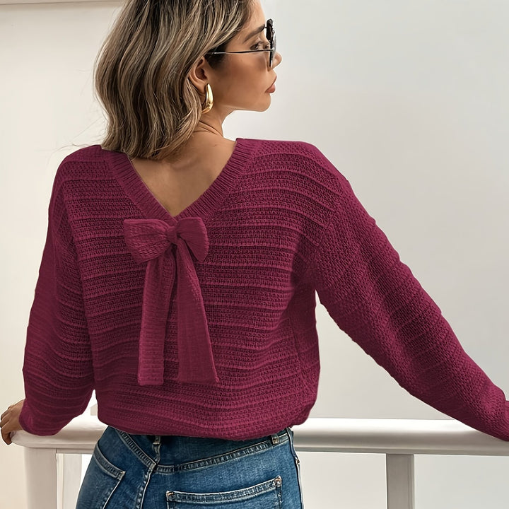 Hannelore | Femininer Schleifen-Pullover