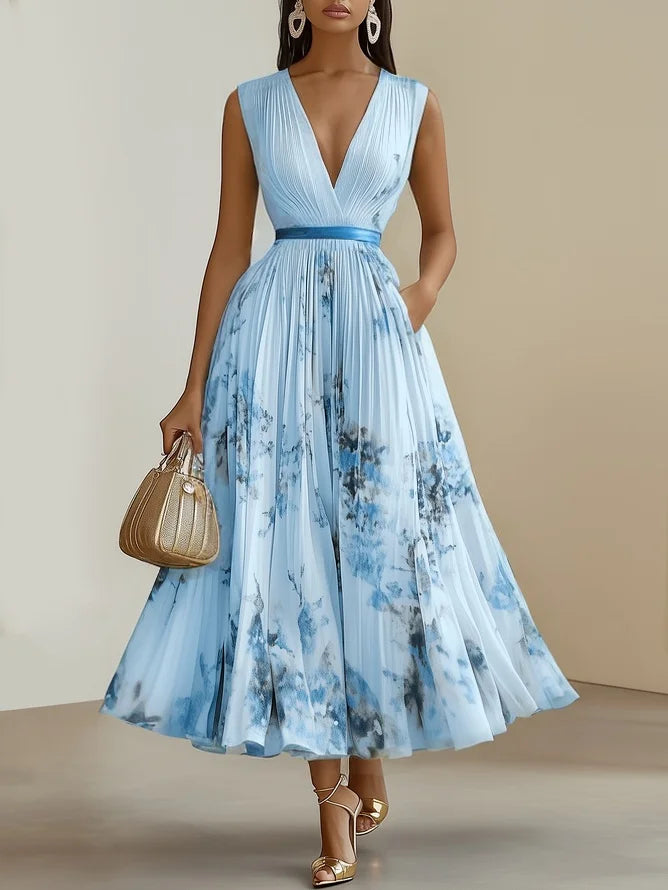 Carlotta | Elegantes Plisseekleid
