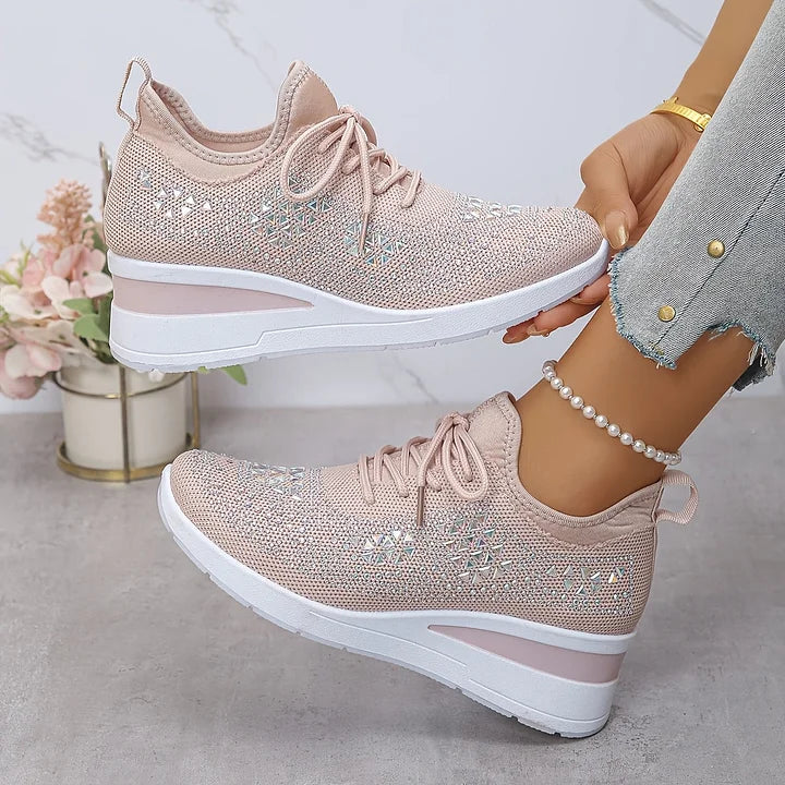 Sonja | Glänzende Komfort-Sneaker