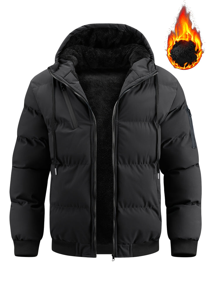 Uwe | Wärmende Kapuzen-Steppjacke