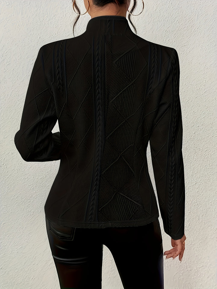 Heidi | Elegante Knopfjacke mit Struktur