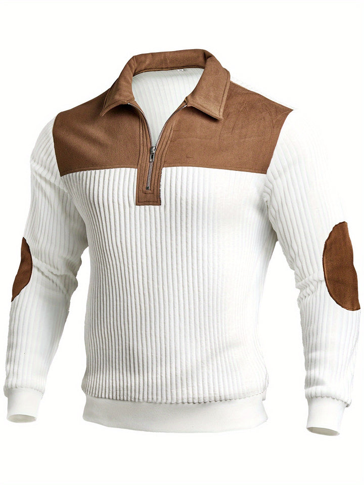 Uwe | Sportlich-eleganter Troyer-Pullover