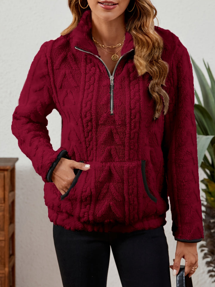 Erika | Kuscheliger Troyer-Pullover mit Stehkragen
