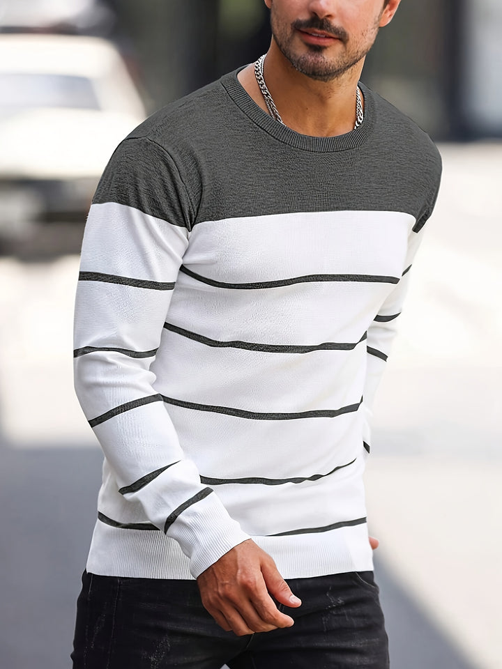 Sigmar | Zeitloser Streifen-Pullover