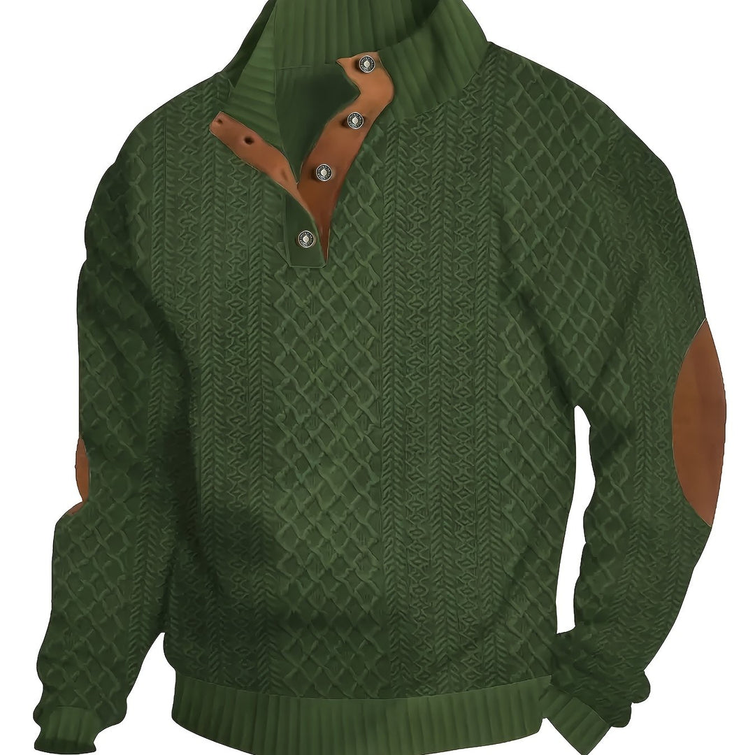 Volkmar | Strukturierter Stehkragen-Pullover