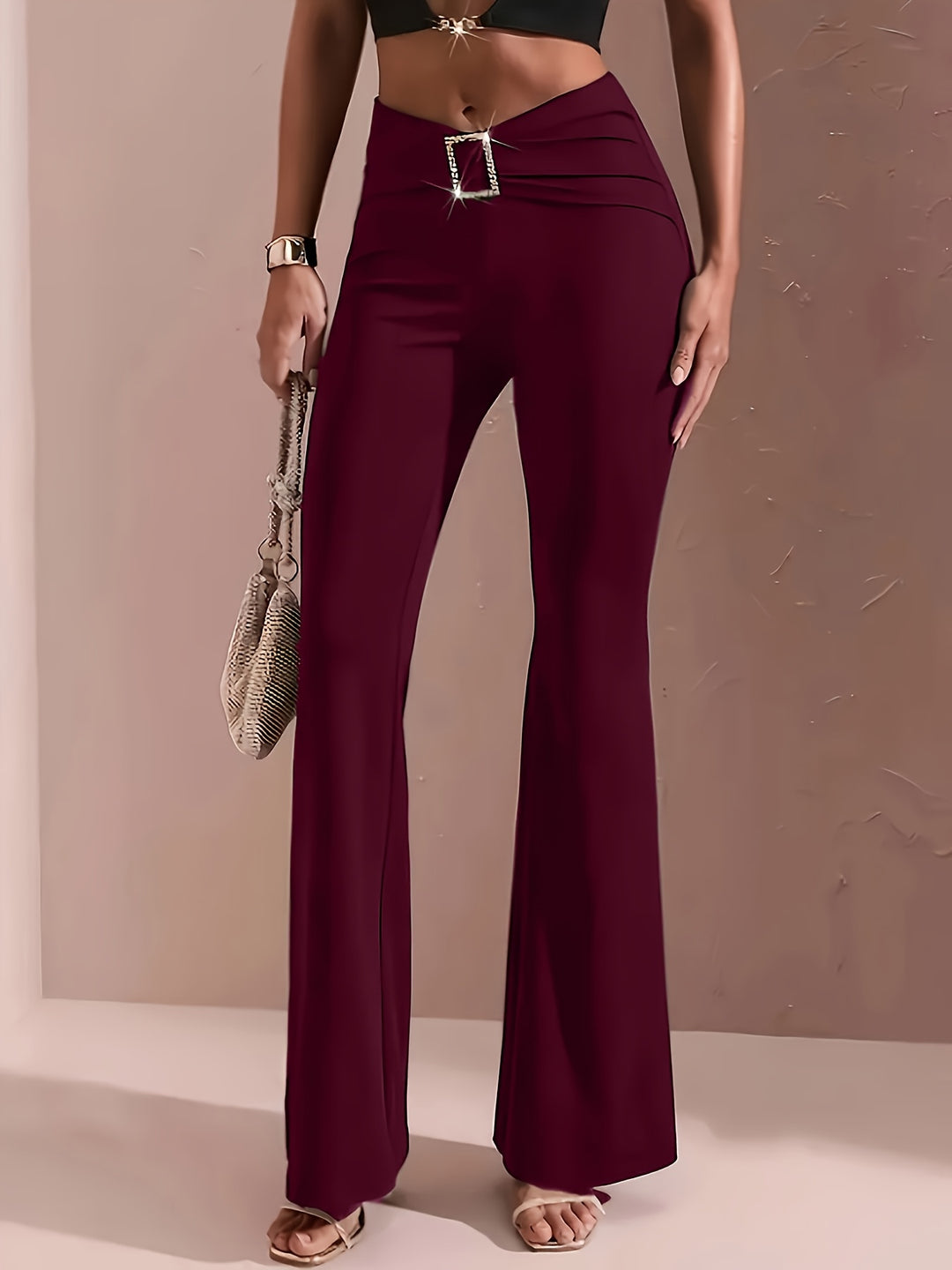 Nadine | Elegante Schlaghose mit hoher Taille