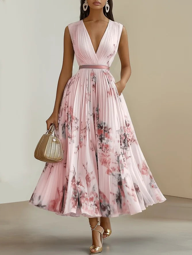 Carlotta | Elegantes Plisseekleid