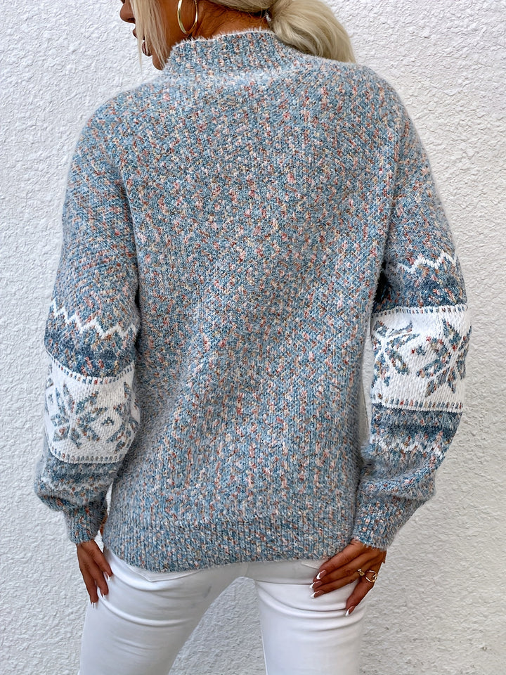 Inga | Weicher Christmas Strickpullover mit Schneeflocken