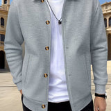 Harald | Strukturierte Hemdjacke mit Knopfleiste