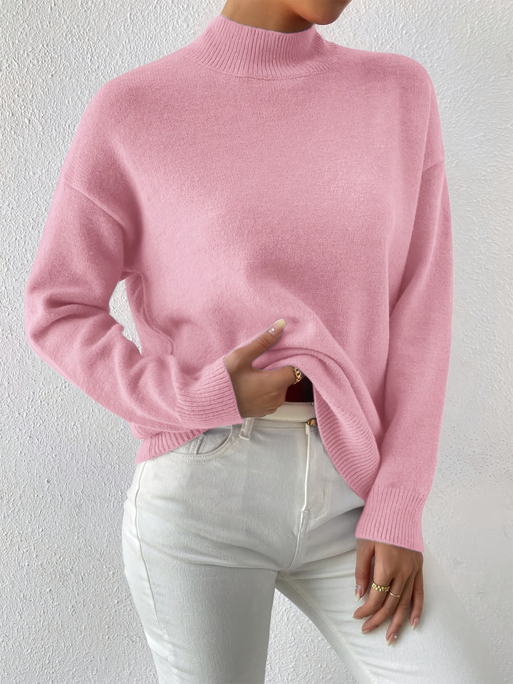 Thekla | Eleganter Stehkragen-Pullover