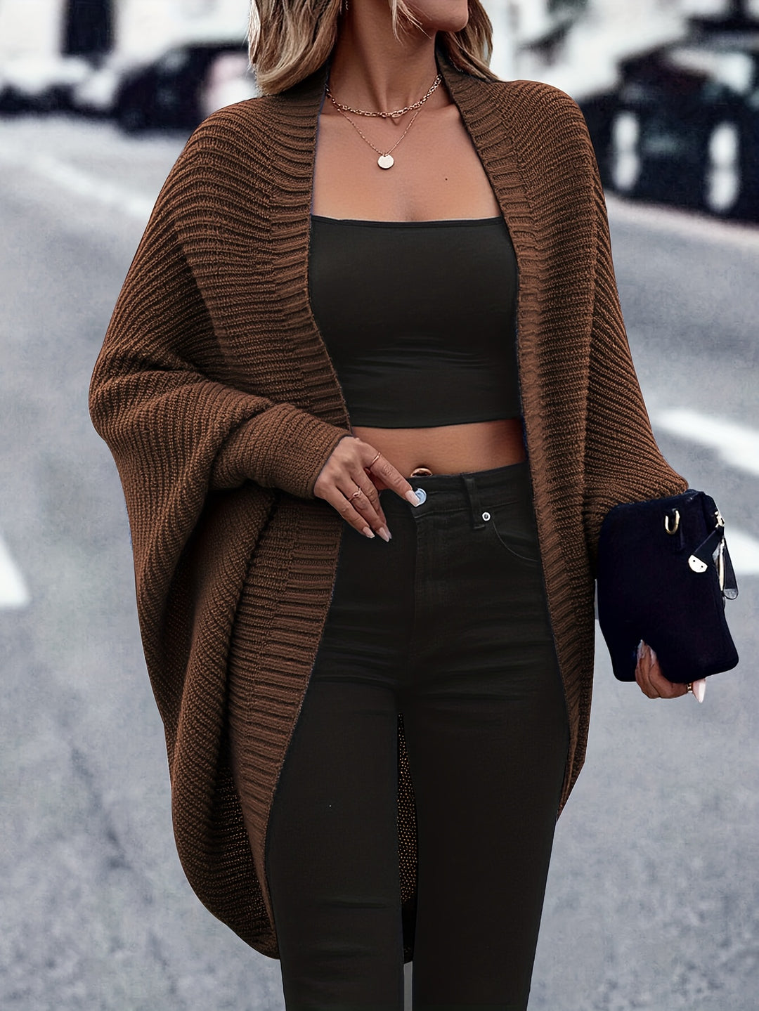Hedwig | Eleganter Weihnachts-Longcardigan