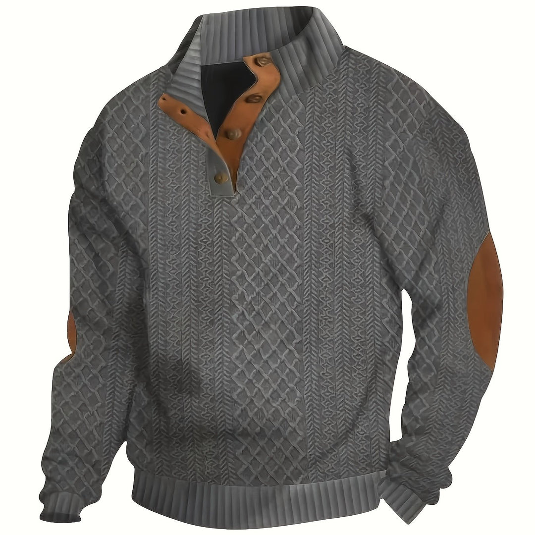 Volkmar | Strukturierter Stehkragen-Pullover