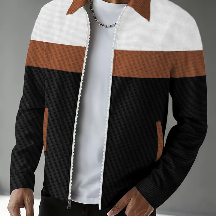 Peter | Sportliche Jacke im Farbblock-Design
