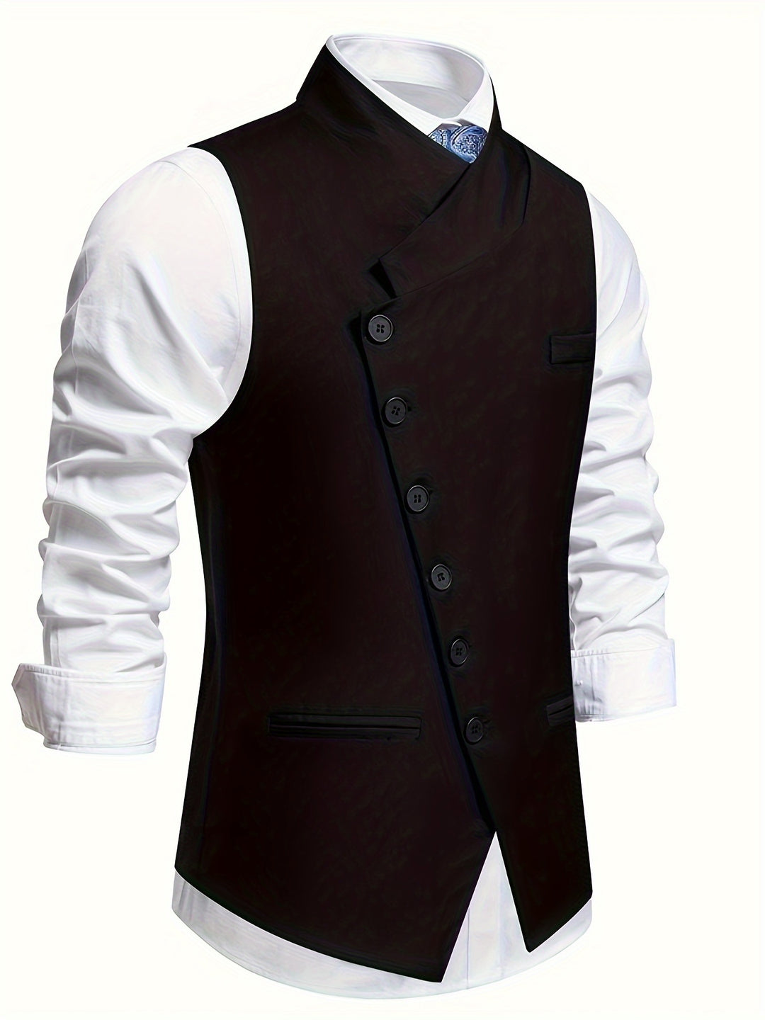 Wendelin | Elegante Anzugweste mit asymmetrischer Knopfleiste