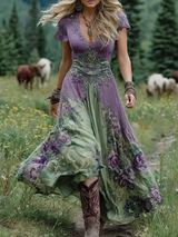 Theresa | Verträumtes Blüten-Maxikleid