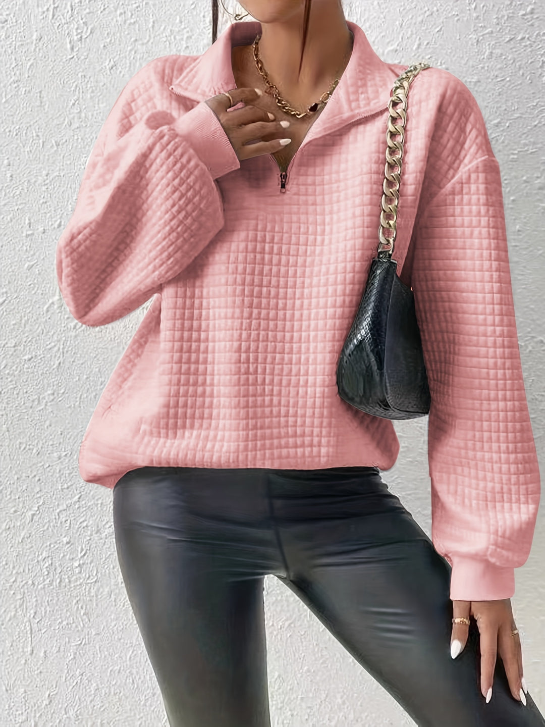 Steffi | Legerer Stehkragen-Pullover