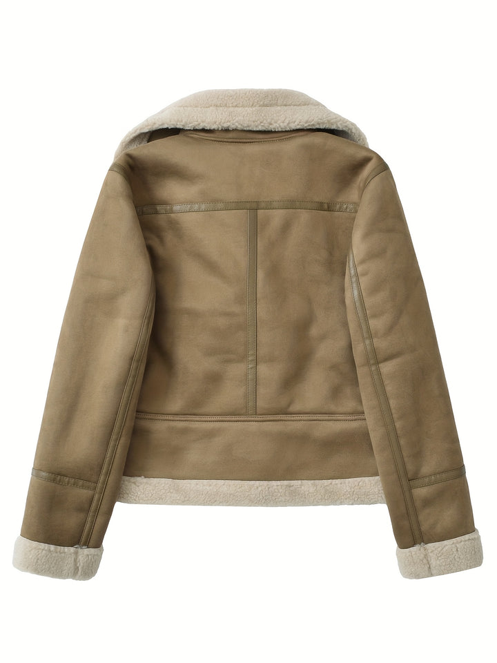 Theresa | Kuschelig gefütterte Bikerjacke