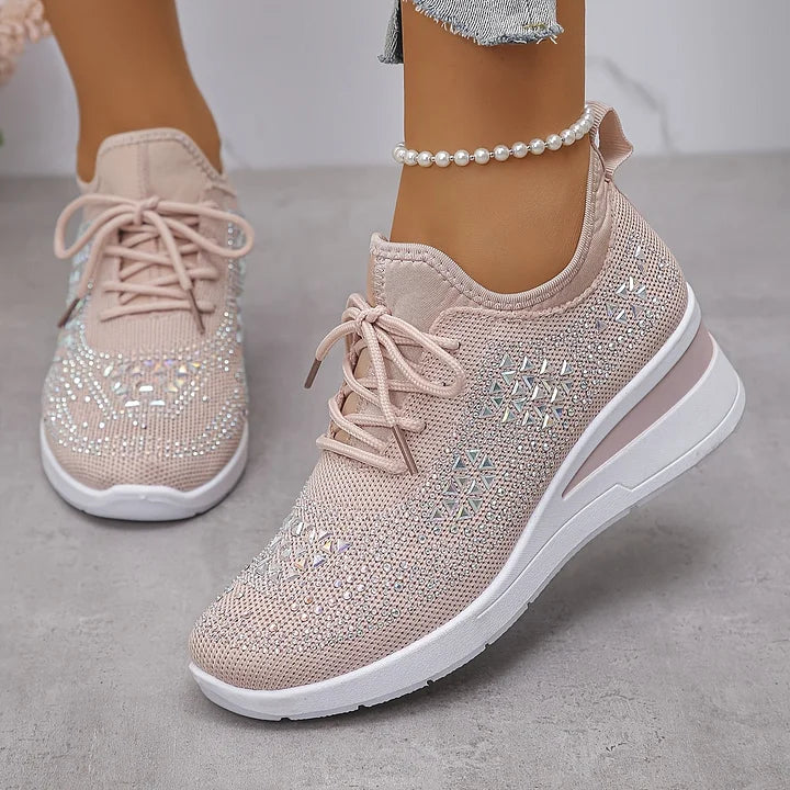Sonja | Glänzende Komfort-Sneaker