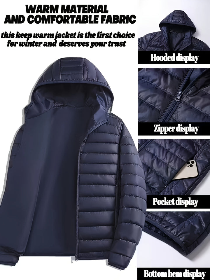 Gerrit | Wärmende Steppjacke mit Kapuze