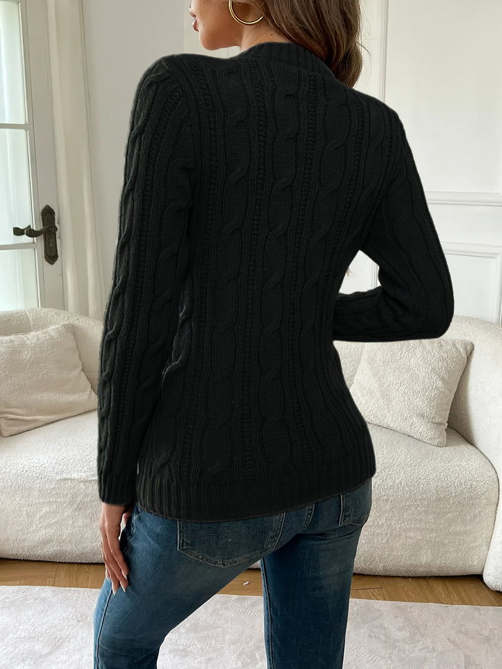 Christa | Klassischer Zopfmuster-Pullover