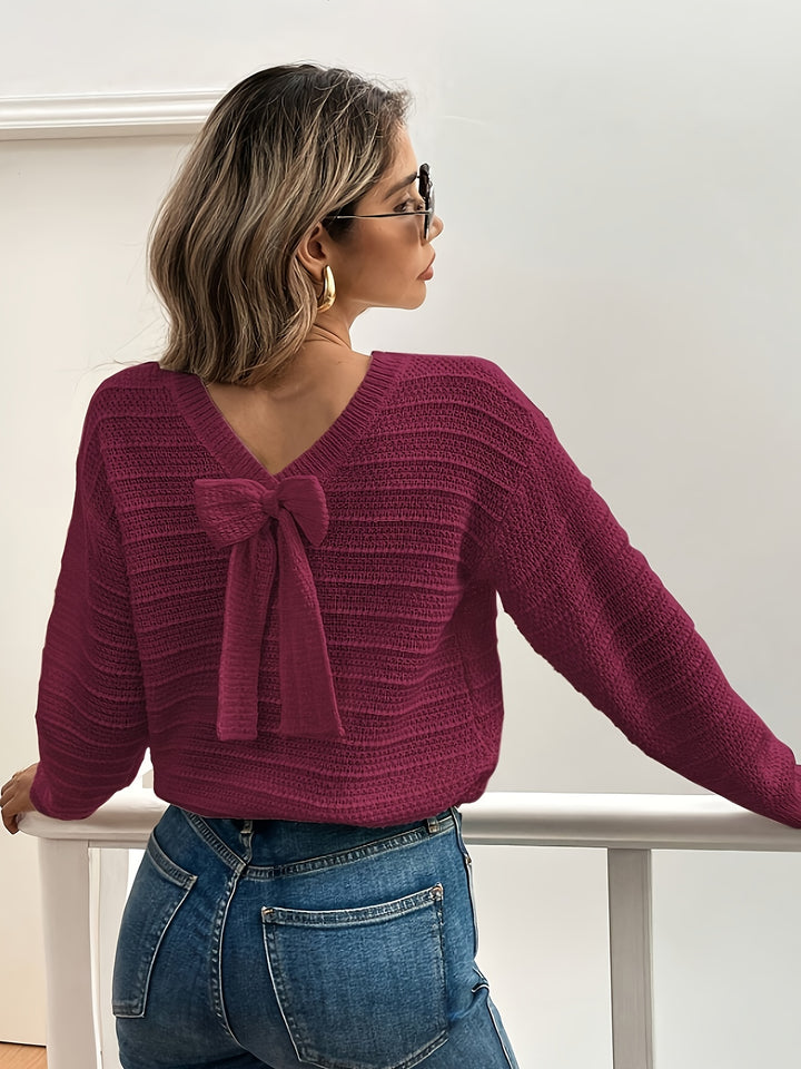 Hannelore | Femininer Schleifen-Pullover
