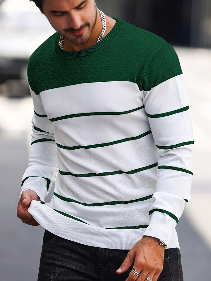 Sigmar | Zeitloser Streifen-Pullover