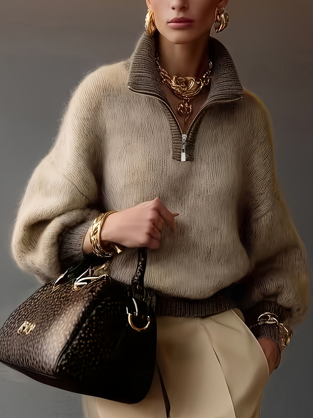 Freya | Kuscheliger Troyer-Pullover