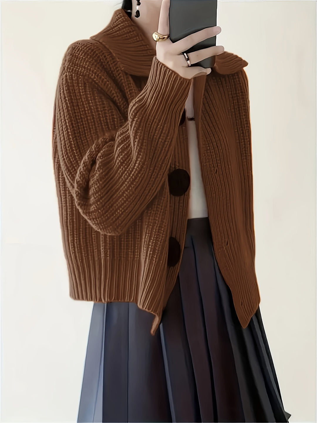 Hanne | Weicher Kragen-Strickpullover